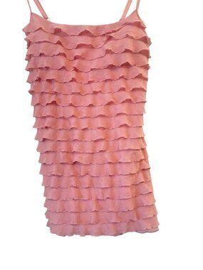 Women's Charlotte Russe Ruffle Tank Top Blouse, Medium